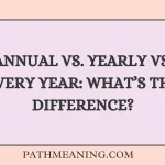 Annual vs. Yearly vs. Every Year: What’s the Difference?
